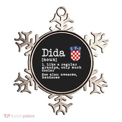 Dida Definition Funny Croatian Dad Croatia Flag Father’S Day Ornament