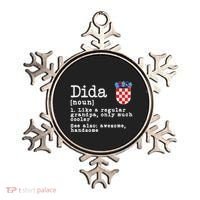 Dida Definition Funny Croatian Dad Croatia Flag Father’S Day Ornament thumb 0