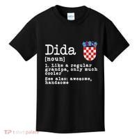 Dida Definition Funny Croatian Dad Croatia Flag Father’S Day Kids T-Shirt thumb 0