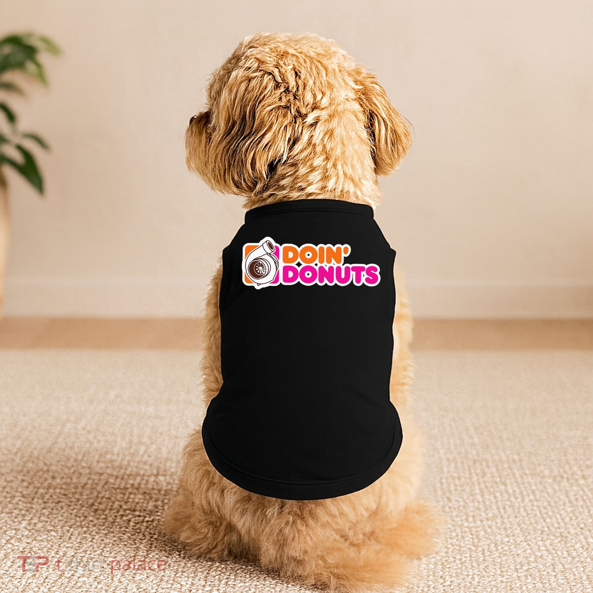 Doin' Donuts Funny Racing & Drift Car Enthusiast Doggie Tank