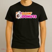 Doin' Donuts Funny Racing & Drift Car Enthusiast T-Shirt thumb 3