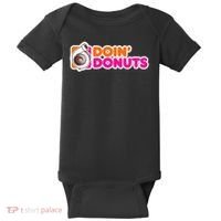 Doin' Donuts Funny Racing & Drift Car Enthusiast Baby Bodysuit thumb 0
