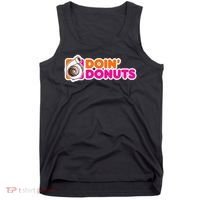 Doin' Donuts Funny Racing & Drift Car Enthusiast Tank Top thumb 0