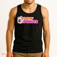 Doin' Donuts Funny Racing & Drift Car Enthusiast Tank Top thumb 3