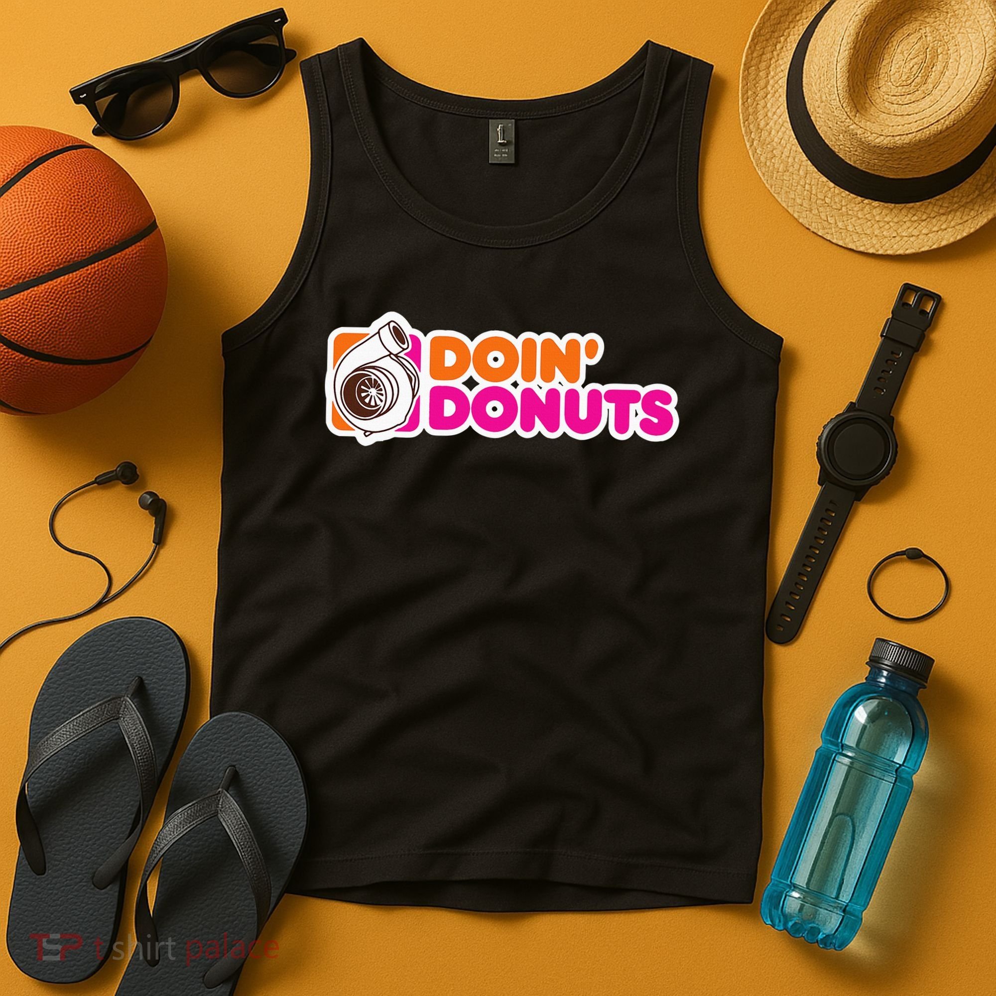 Doin' Donuts Funny Racing & Drift Car Enthusiast Tank Top