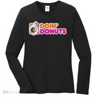 Doin' Donuts Funny Racing & Drift Car Enthusiast Women's Long Sleeve Shirt thumb 0