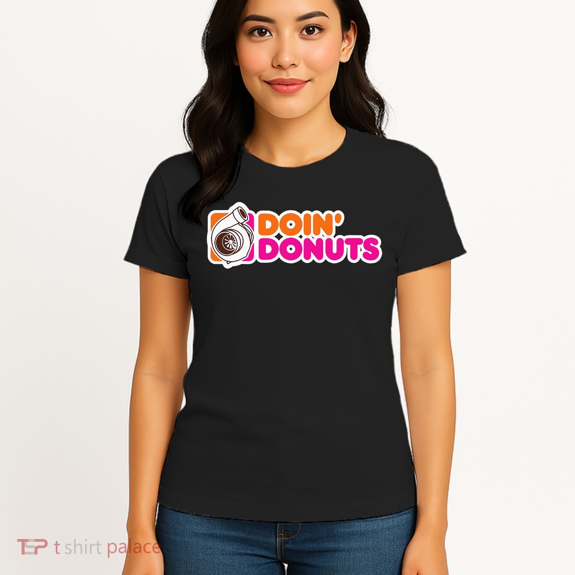 Doin' Donuts Funny Racing & Drift Car Enthusiast Women's T-Shirt