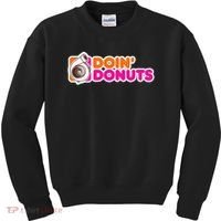 Doin' Donuts Funny Racing & Drift Car Enthusiast Kids Sweatshirt thumb 0