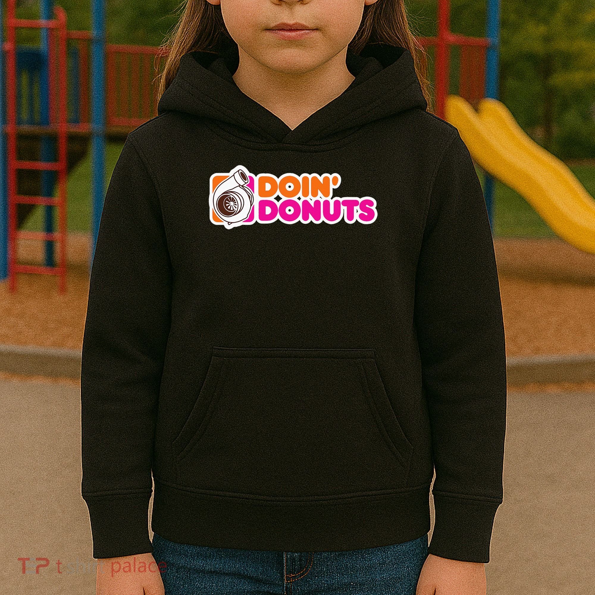 Doin' Donuts Funny Racing & Drift Car Enthusiast Kids Hoodie
