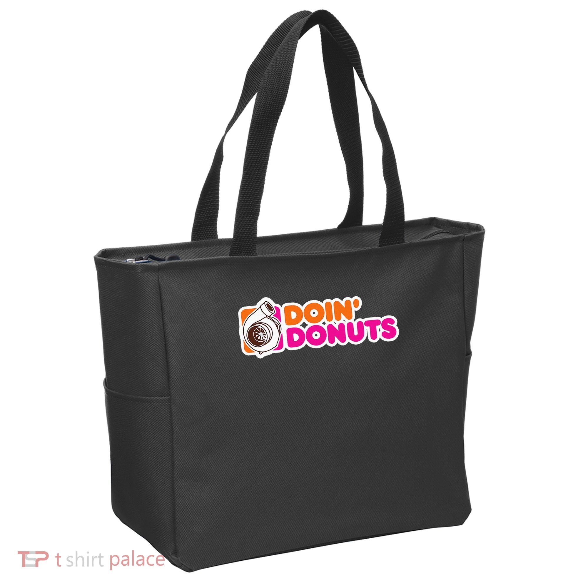 Doin' Donuts Funny Racing & Drift Car Enthusiast Tote Bag
