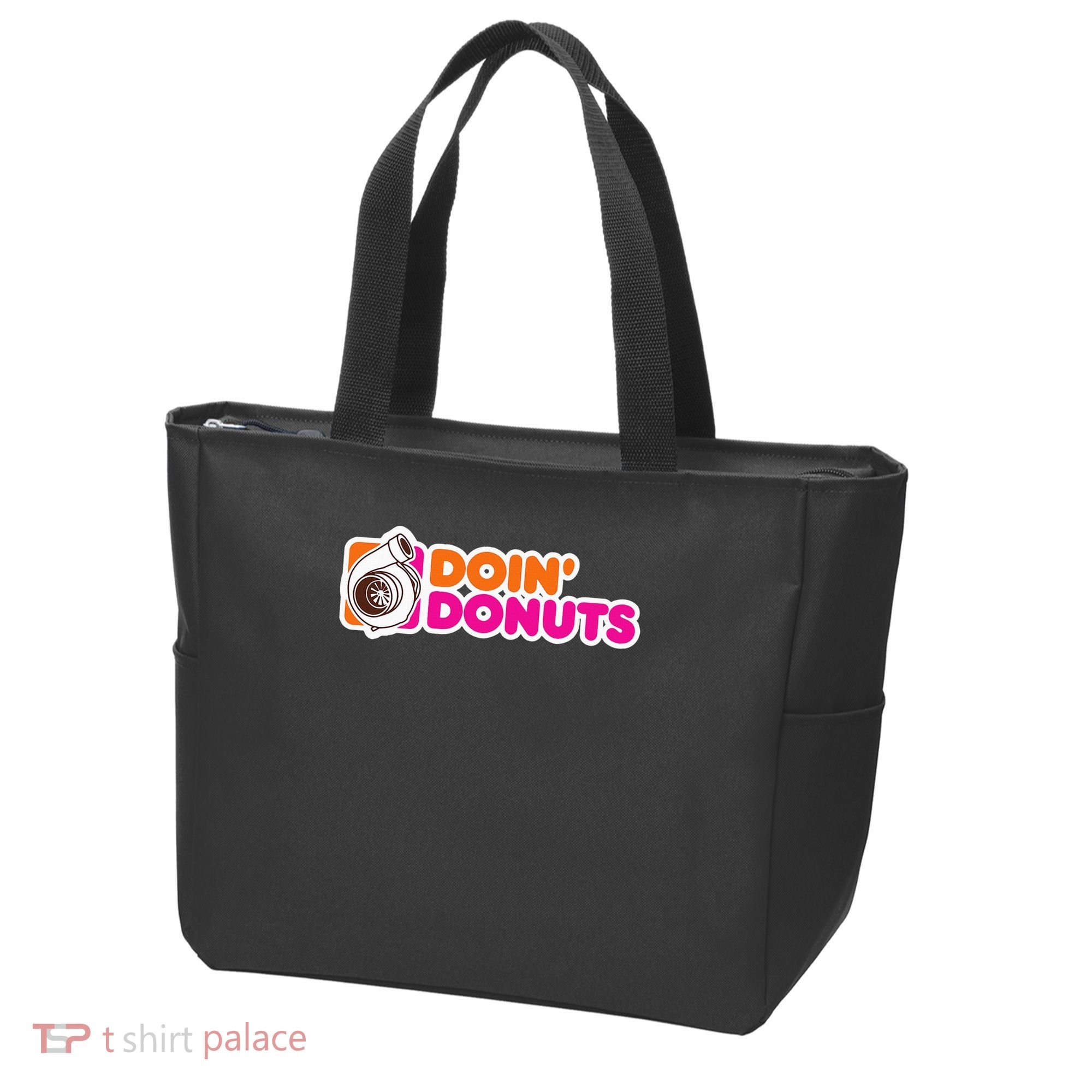 Doin' Donuts Funny Racing & Drift Car Enthusiast Tote Bag