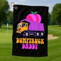 Dumptruck Daddy Funny Golf Towel thumb 1