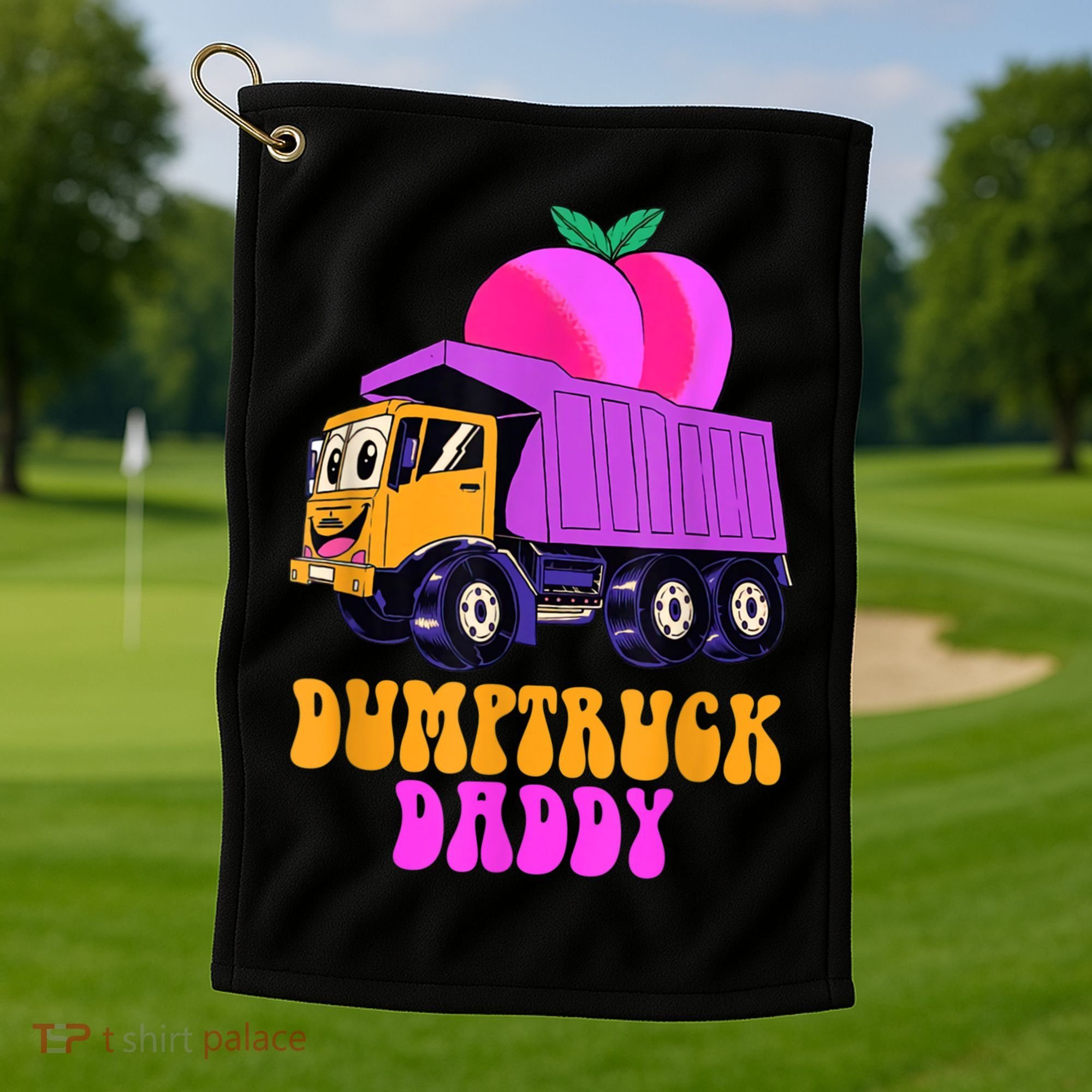 Dumptruck Daddy Funny Golf Towel