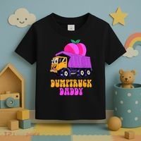 Dumptruck Daddy Funny Toddler T-Shirt thumb 3