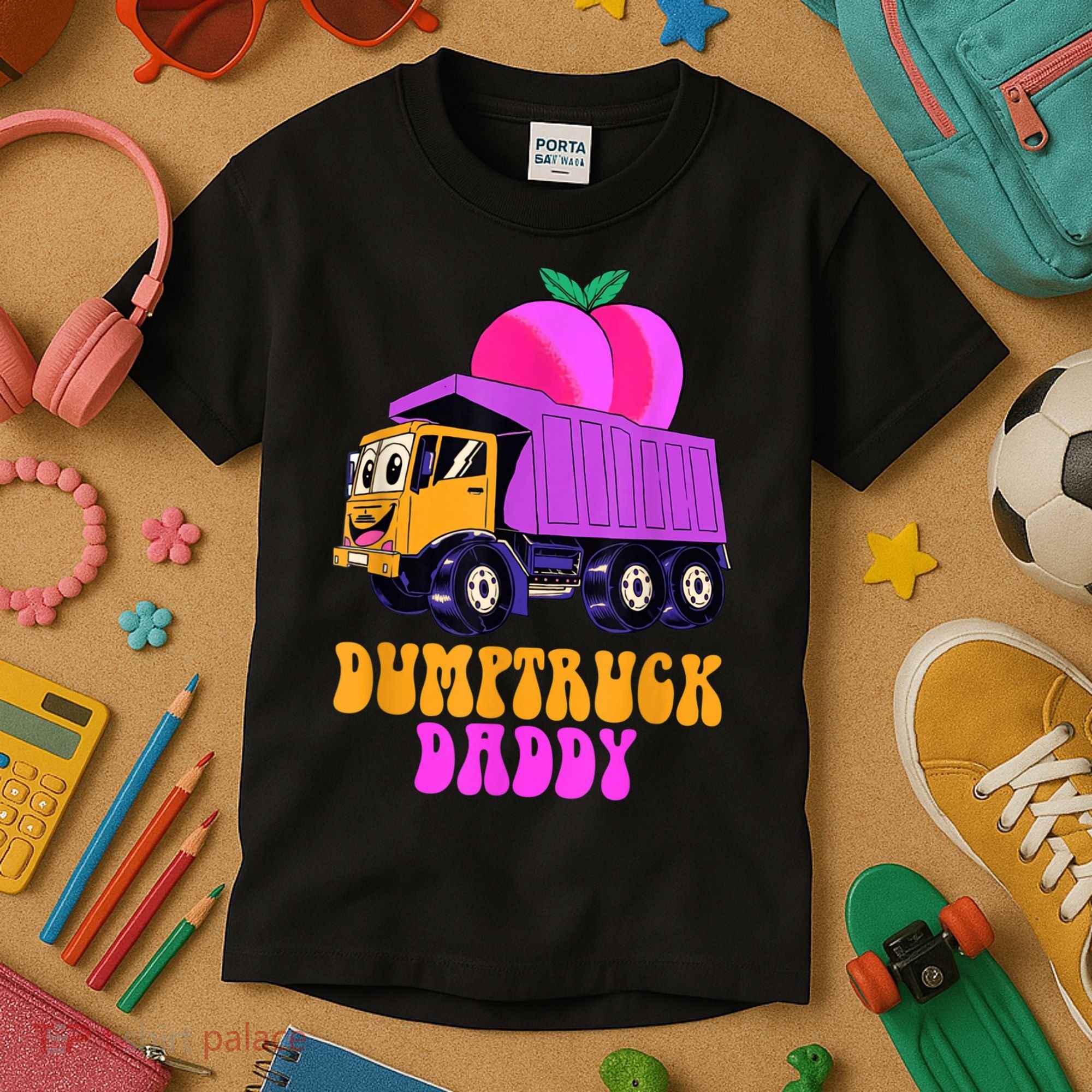 Dumptruck Daddy Funny Kids T-Shirt