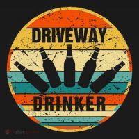 Driveway Drinker Funny Drinking Lover Humor For Dad Daddy Apron thumb 3