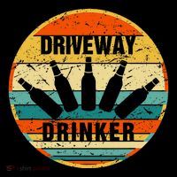 Driveway Drinker Funny Drinking Lover Humor For Dad Daddy Coaster thumb 2