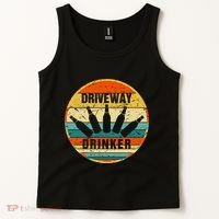 Driveway Drinker Funny Drinking Lover Humor For Dad Daddy Tank Top thumb 2