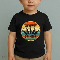 Driveway Drinker Funny Drinking Lover Humor For Dad Daddy Toddler T-Shirt thumb 2