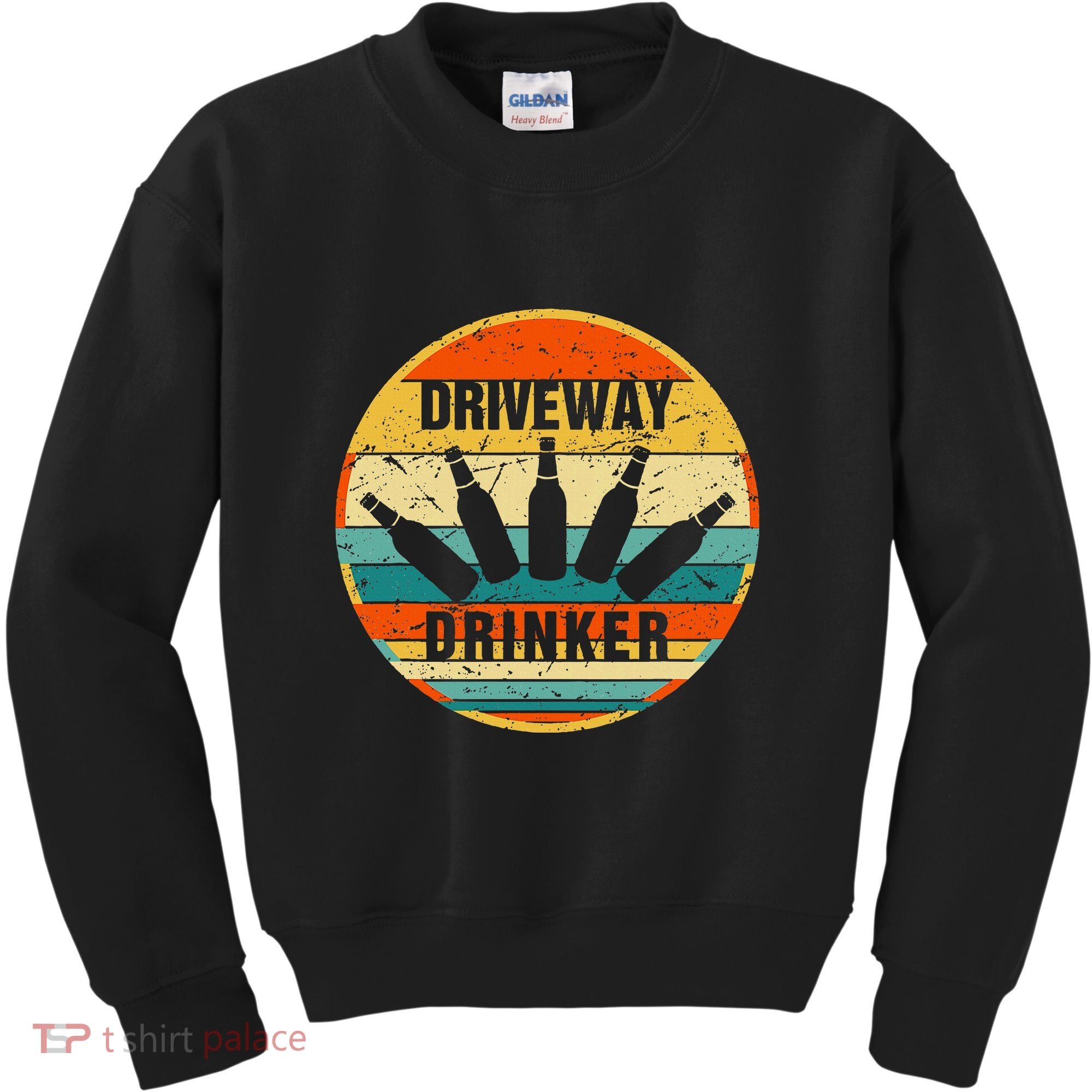 Driveway Drinker Funny Drinking Lover Humor For Dad Daddy Kids Sweatshirt