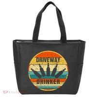 Driveway Drinker Funny Drinking Lover Humor For Dad Daddy Tote Bag thumb 0