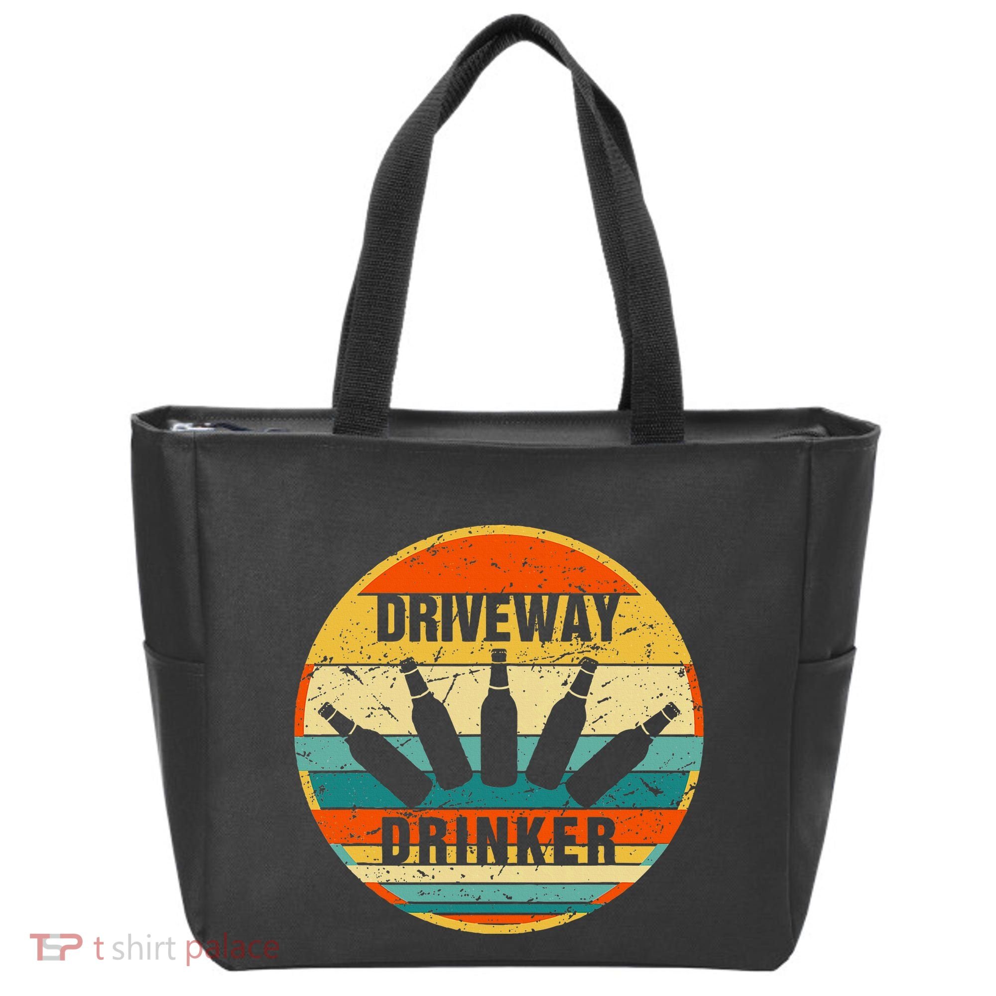 Driveway Drinker Funny Drinking Lover Humor For Dad Daddy Tote Bag