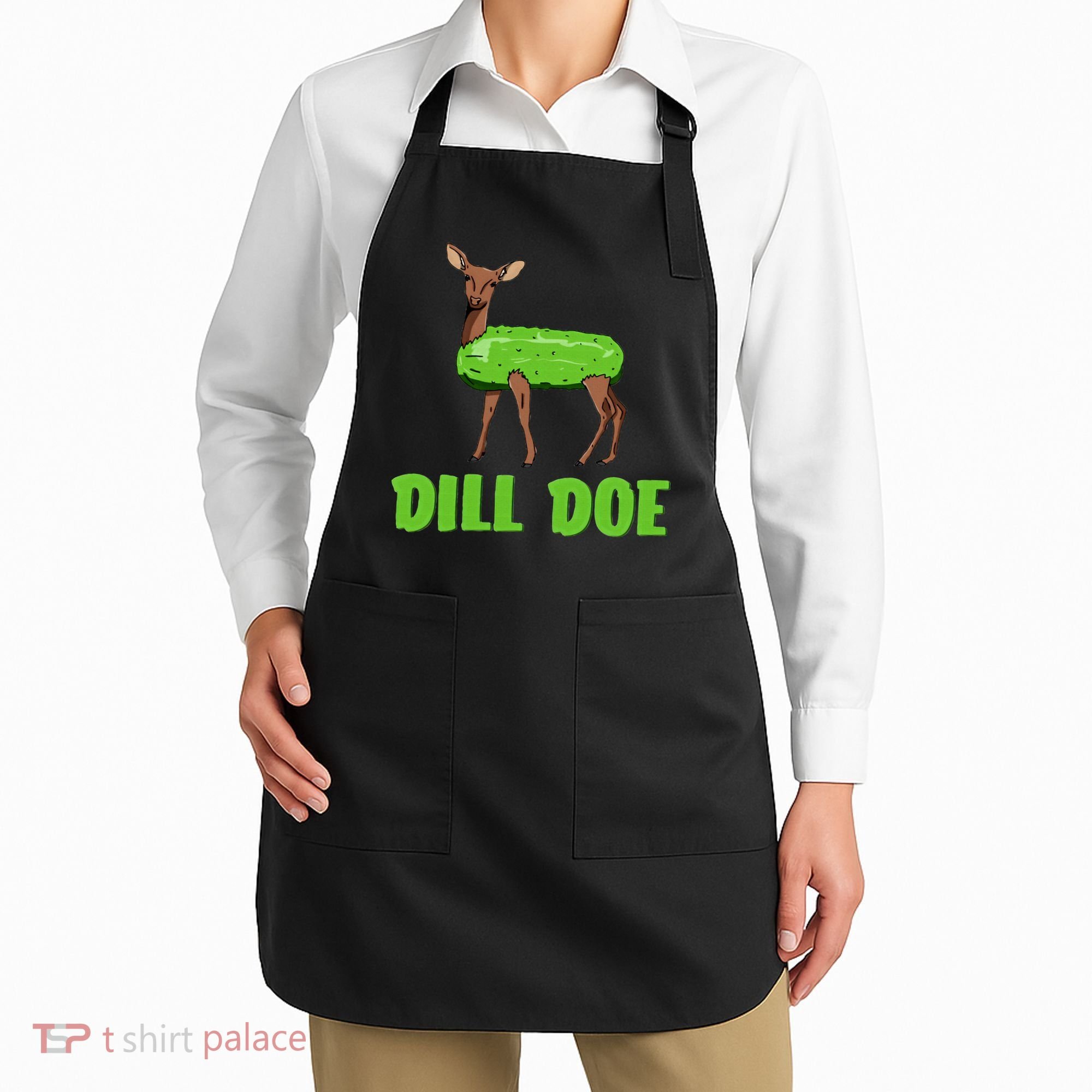 Dill Doe Funny Adult Humor Funny Nature Deer Redneck Apron