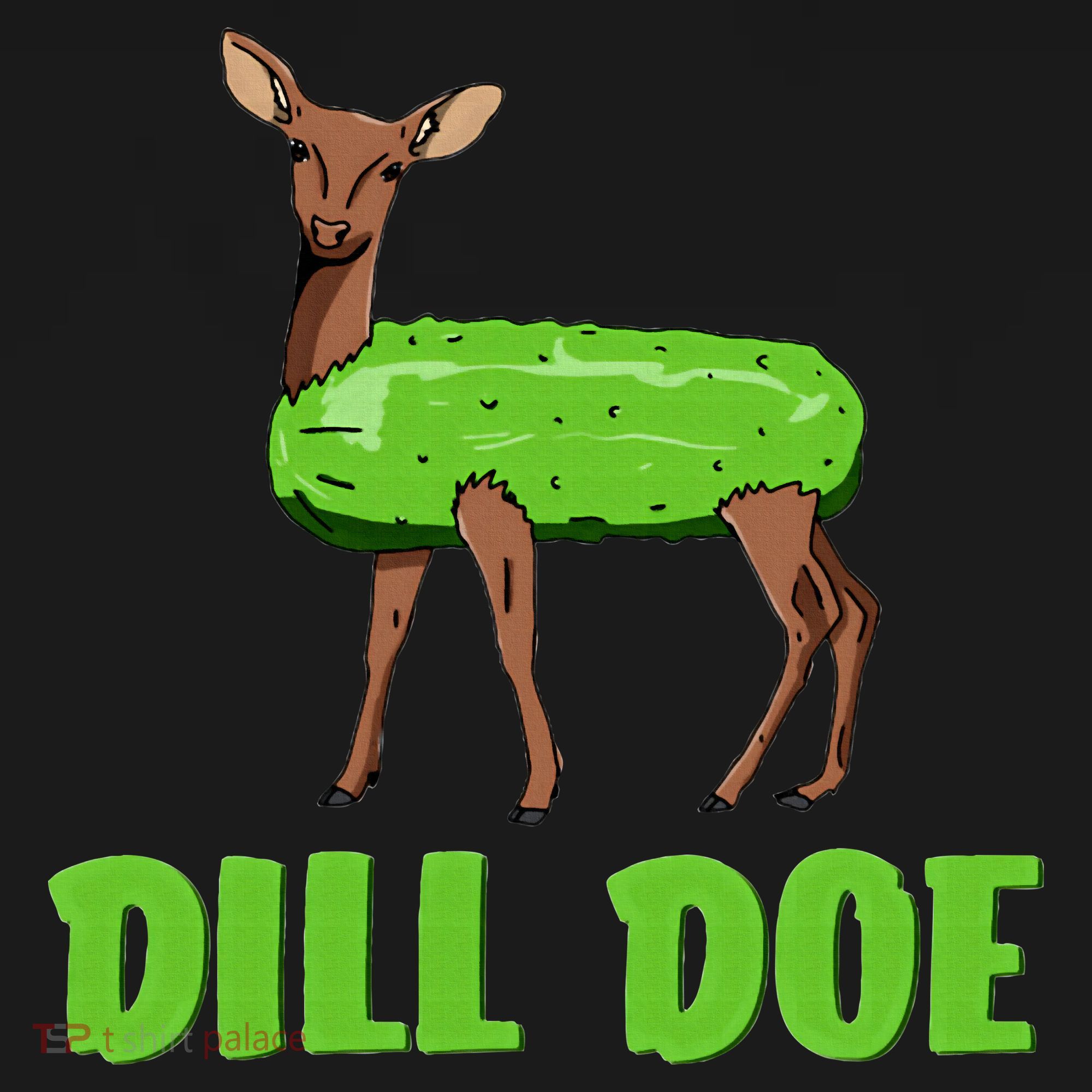 Dill Doe Funny Adult Humor Funny Nature Deer Redneck Apron
