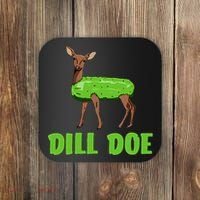 Dill Doe Funny Adult Humor Funny Nature Deer Redneck Coaster thumb 0