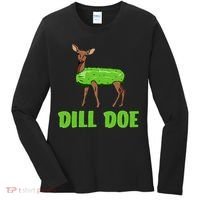 Dill Doe Funny Adult Humor Funny Nature Deer Redneck Women's Long Sleeve Shirt thumb 0