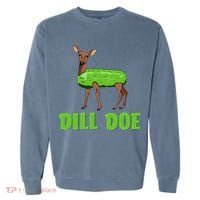 Dill Doe Funny Adult Humor Funny Nature Deer Redneck Garment-Dyed Sweatshirt thumb 0