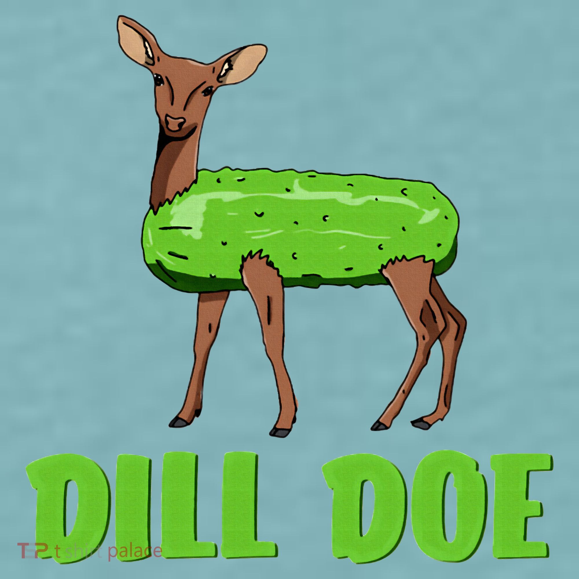 Dill Doe Funny Adult Humor Funny Nature Deer Redneck Sueded Cloud Jersey T-Shirt