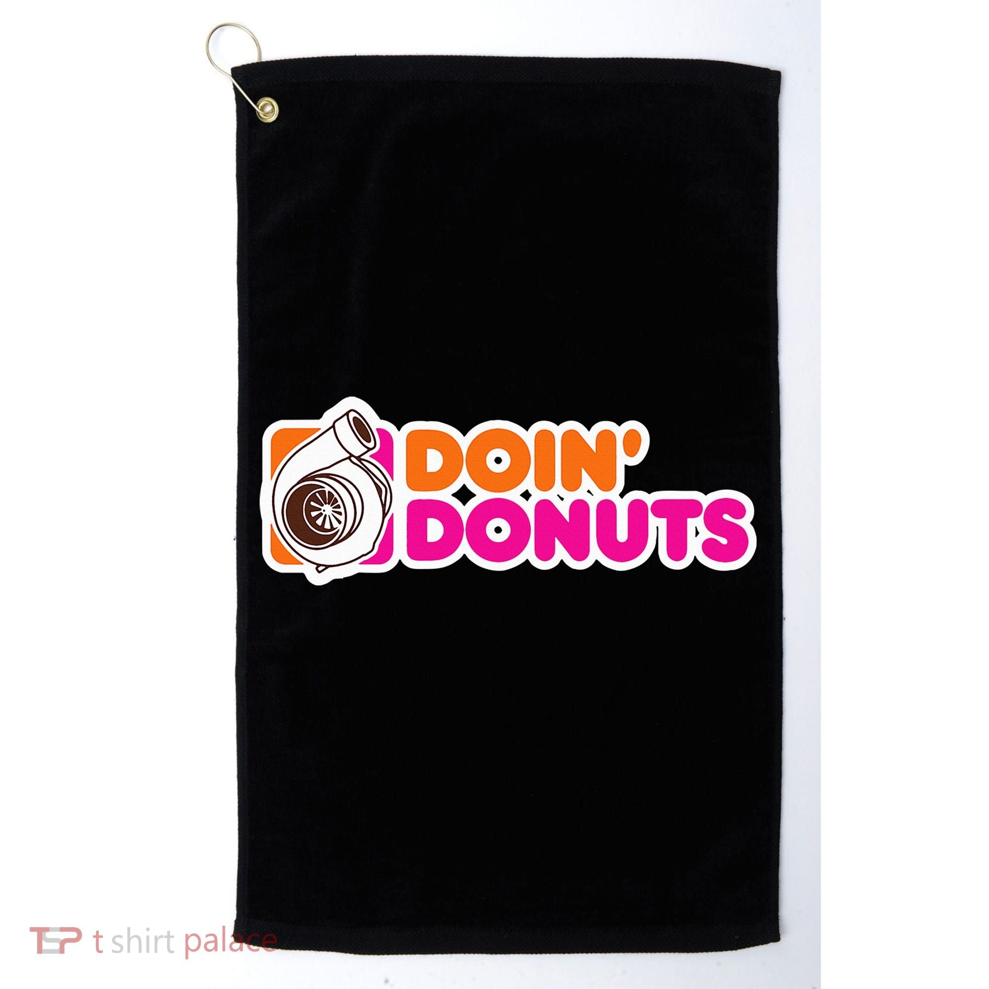 Doin Donuts Funny Racing & Drift Car Enthusiast Golf Towel
