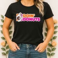 Doin Donuts Funny Racing & Drift Car Enthusiast Women's T-Shirt thumb 2