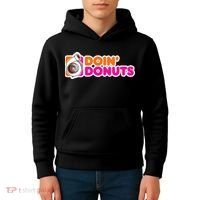 Doin Donuts Funny Racing & Drift Car Enthusiast Kids Hoodie thumb 4