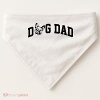 Dog Dad French Bulldog USA-Made Doggie Bandana thumb 0