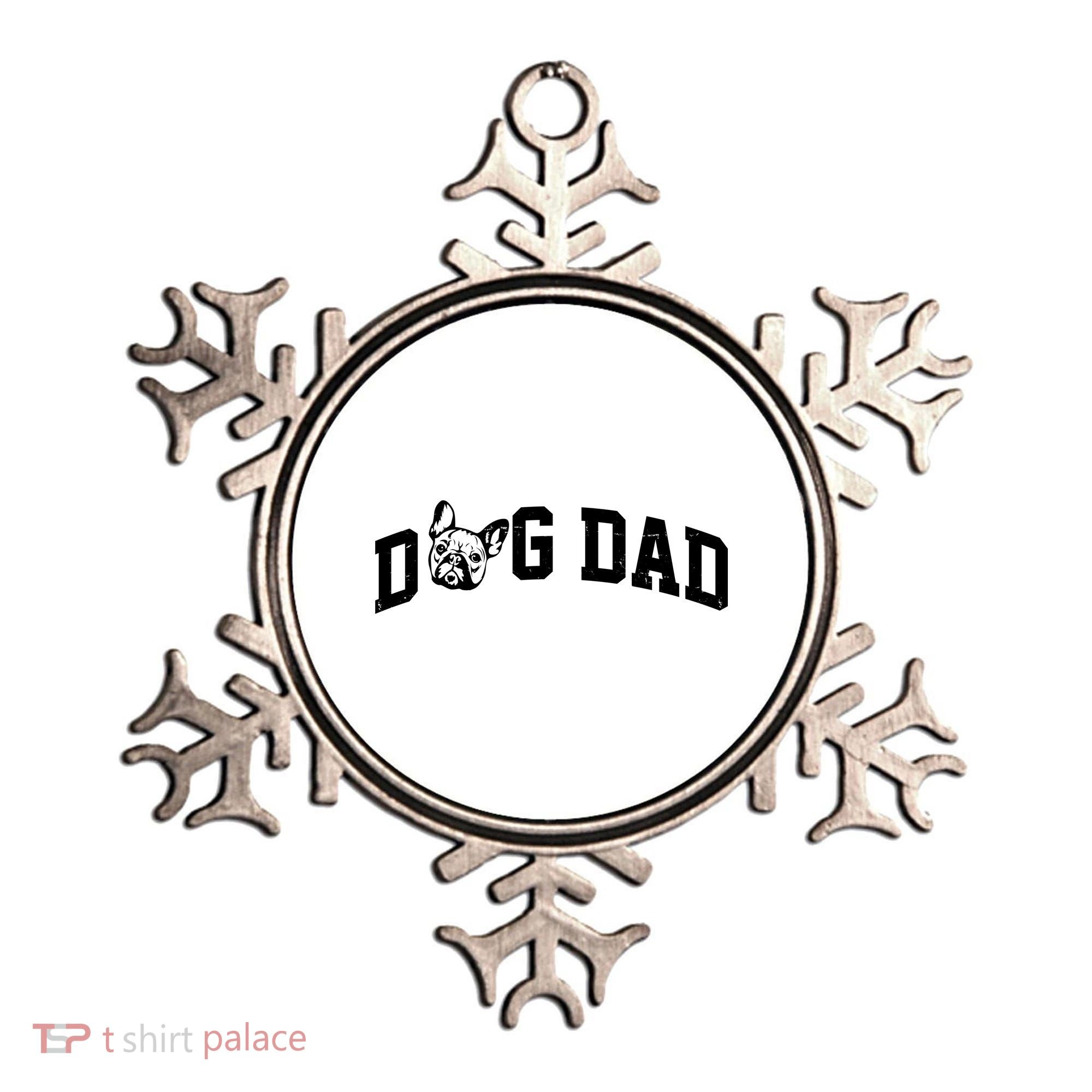 Dog Dad French Bulldog Ornament