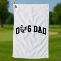 Dog Dad French Bulldog Golf Towel thumb 1