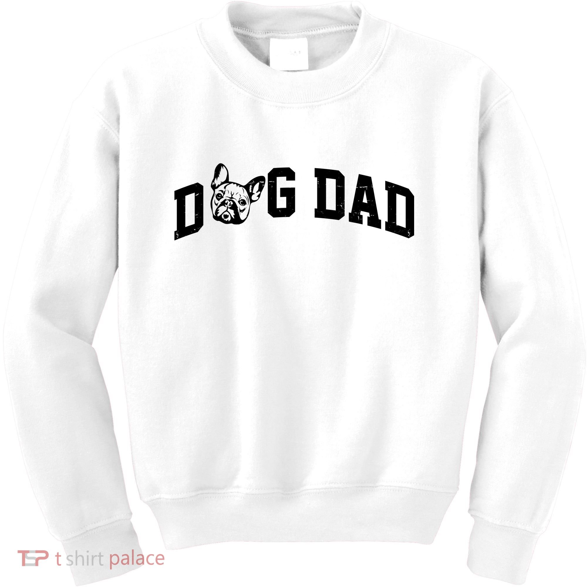 Dog Dad French Bulldog Kids Sweatshirt