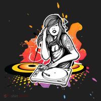 Dj Deejay Girl Music Techno Headphones Turntable Pop Cute Gift Beanie thumb 2