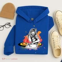 Dj Deejay Girl Music Techno Headphones Turntable Pop Cute Gift Hoodie thumb 4