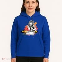 Dj Deejay Girl Music Techno Headphones Turntable Pop Cute Gift Hoodie thumb 5