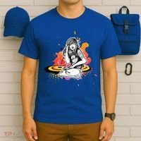 Dj Deejay Girl Music Techno Headphones Turntable Pop Cute Gift T-Shirt thumb 6