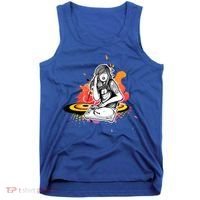 Dj Deejay Girl Music Techno Headphones Turntable Pop Cute Gift Tank Top thumb 0