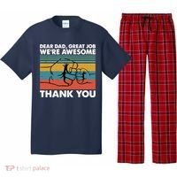 Dear Dad Great Job We're Awesome Thank You Father Pajama Set thumb 0