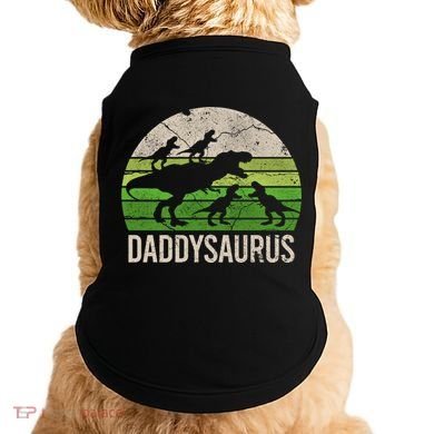 Daddy Dinosaur Gift Daddysaurus Rex 4 Cool Gift Cool Gift Doggie Tank