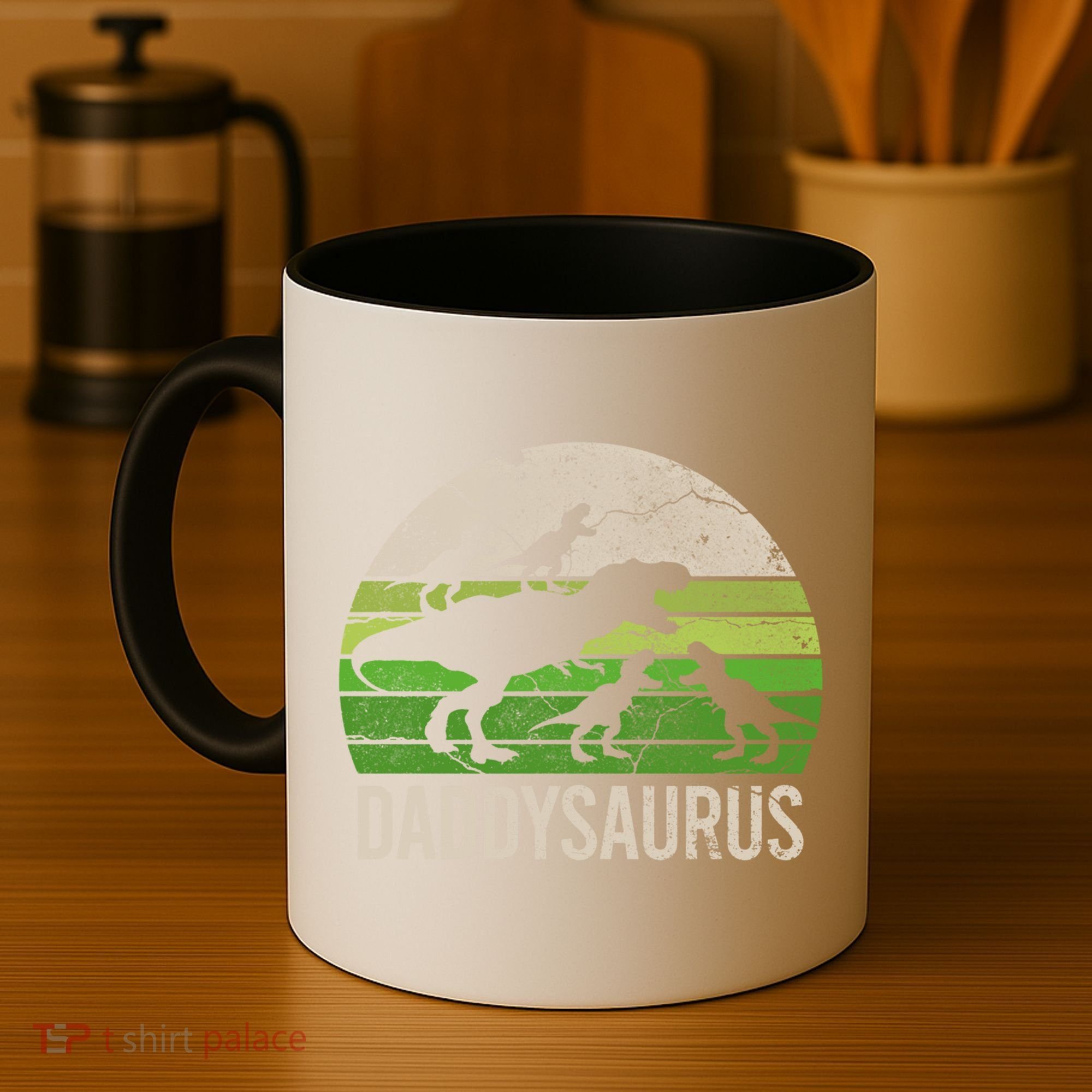 Daddy Dinosaur Gift Daddysaurus Rex 4 Cool Gift Cool Gift Coffee Mug