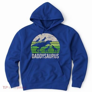 Daddy Dinosaur Gift Daddysaurus Rex 4 Cool Gift Cool Gift Hoodie