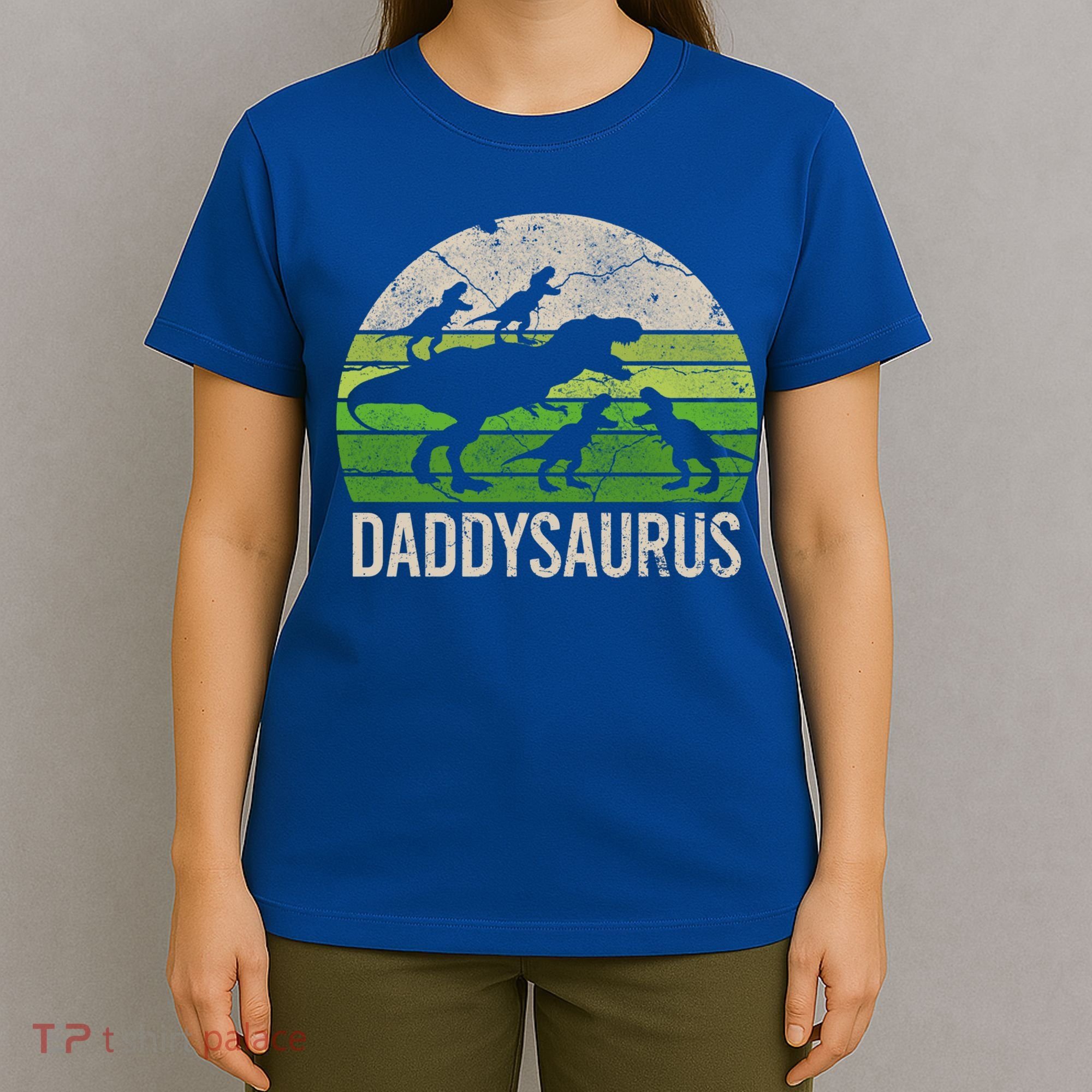 Daddy Dinosaur Gift Daddysaurus Rex 4 Cool Gift Cool Gift T-Shirt