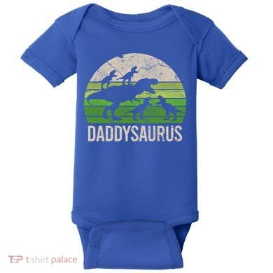 Daddy Dinosaur Gift Daddysaurus Rex 4 Cool Gift Cool Gift Baby Bodysuit